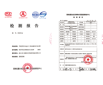 檢驗(yàn)報(bào)告-紹興上虞五州電機(jī)制造有限公司